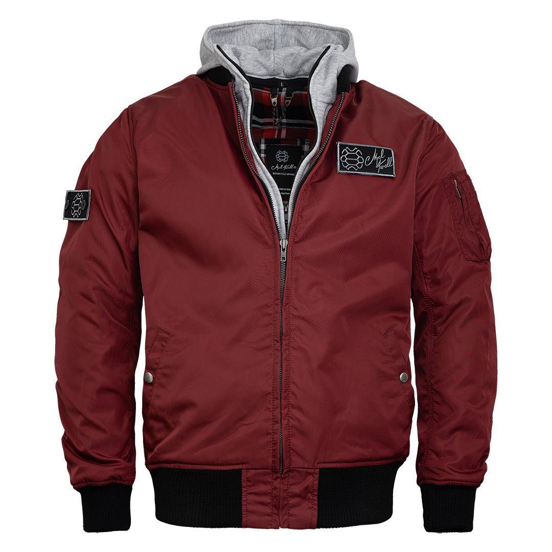 Bomberjacke Blouson Weinrot Bomberjacke Herren Blouson H&m Pilotenjacke Aus Nylon Weinrot