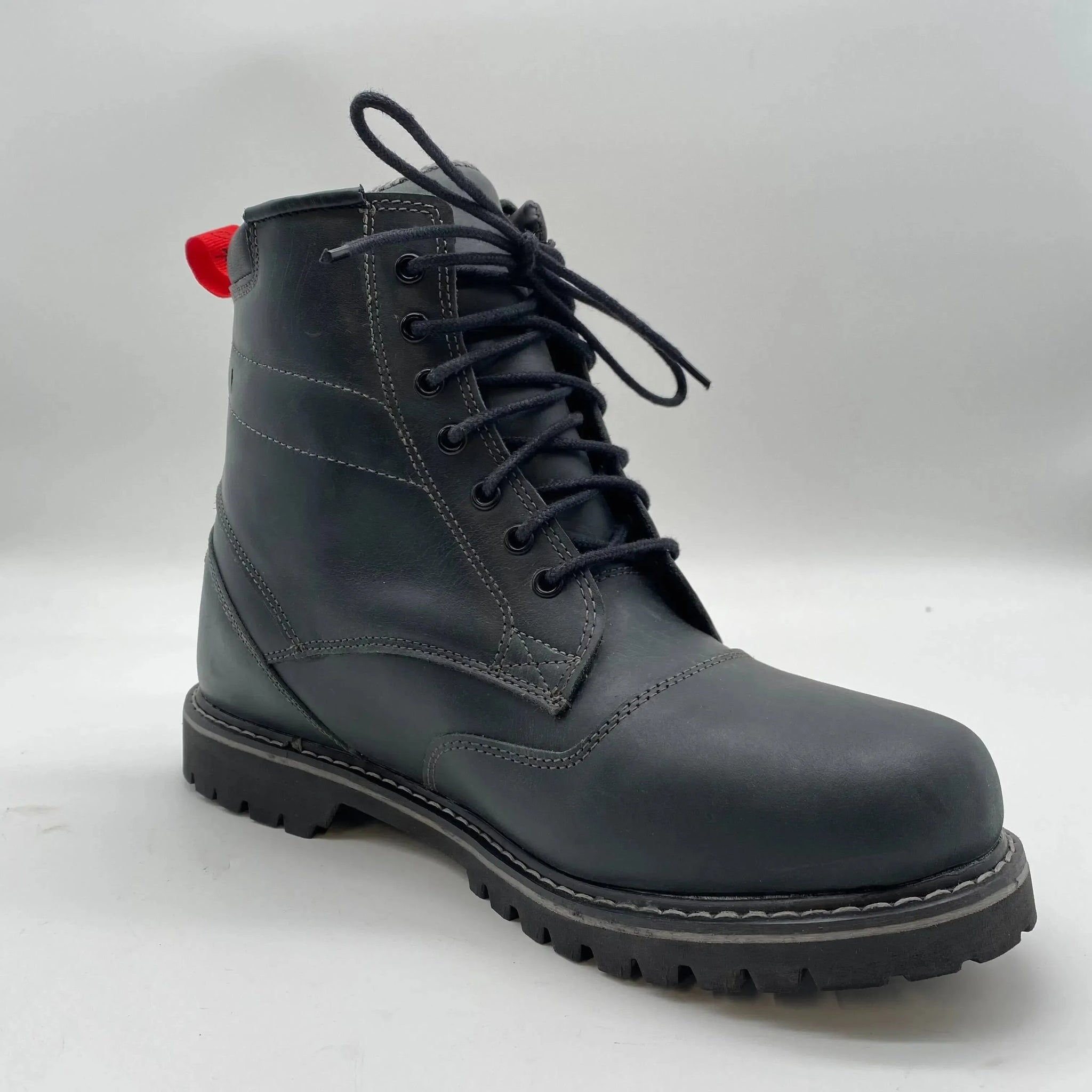 Motorradstiefel Herren „Street“ – Kurz, Aus Nubukleder, CE-zertifiziert EN 13634, Größe 41 Blau/grau