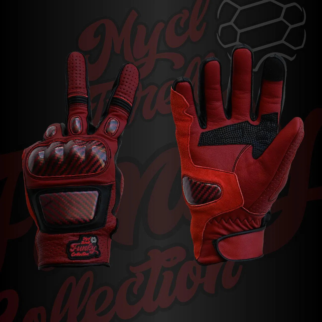 moorhead handschuhe Motorradhandschuhe Rock 'n' Red – Mycl Turell