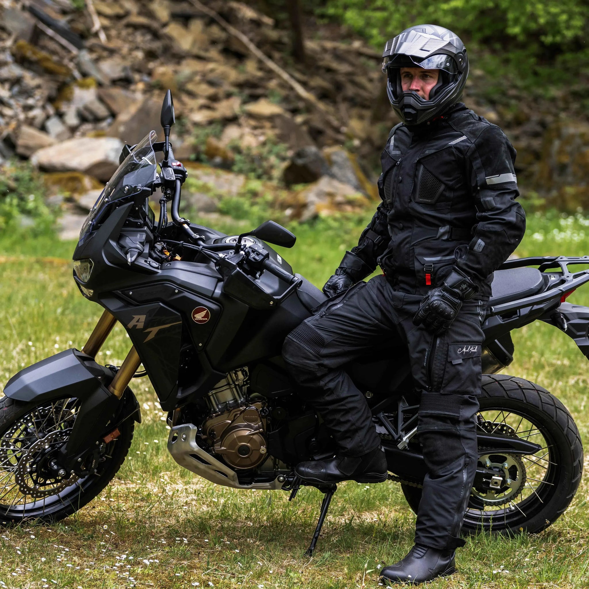 Motorradjacke CE TransAlpin HighPro 2in1 Black Series [AA] – Mycl